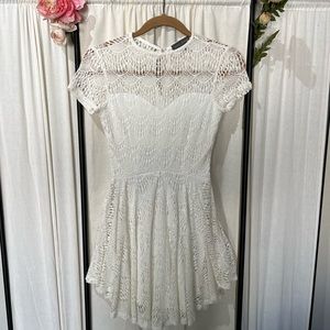 Kendall and Kylie lace mini dress in white